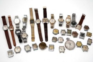 A selection of non-running wristwatches, various makers