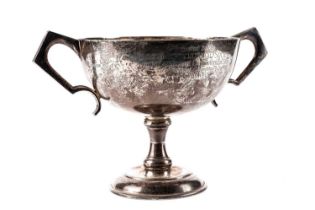 A silver trophy cup for the "Hexham Horticultural Society"