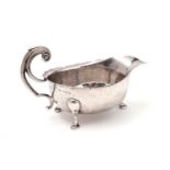 A silver sauce boat, by Edward Viners