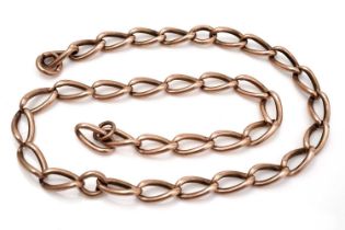 A gold watch chain