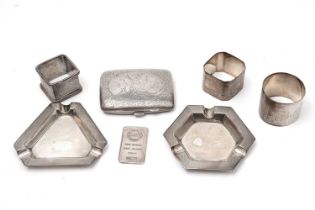 A selection of silver items