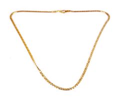 A yellow gold chain necklace