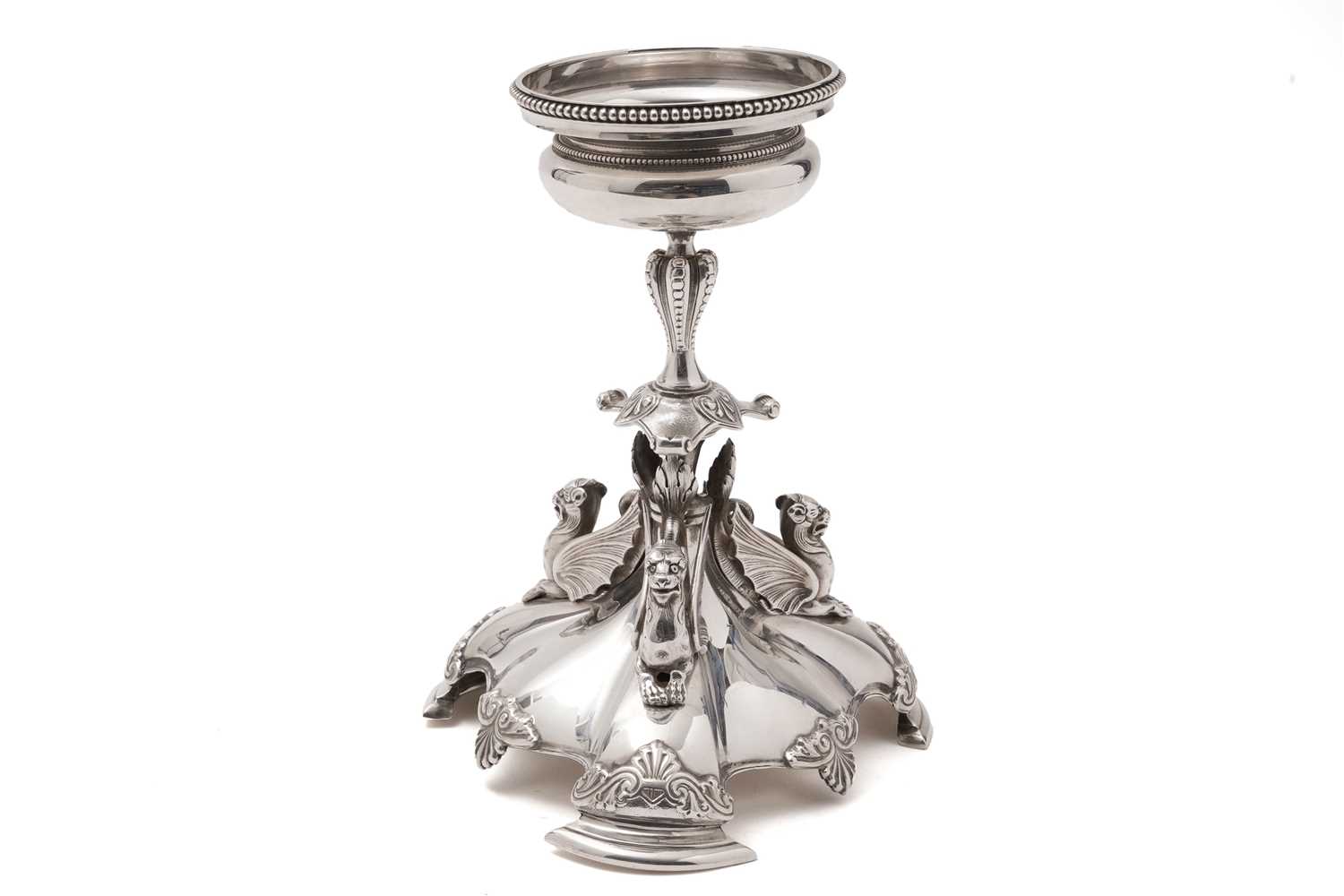 An Edwardian silver centrepiece