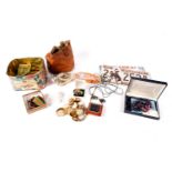 A selection of costume jewellery and collectibles