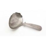 A George III caddy spoon