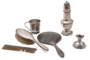 A selection of Edwardian and later silver