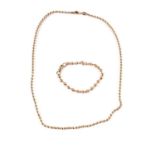 An Italian 9ct yellow gold chain necklace