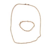 An Italian 9ct yellow gold chain necklace