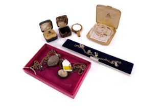 A collection of gold, silver and other jewellery