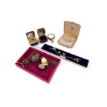 A collection of gold, silver and other jewellery