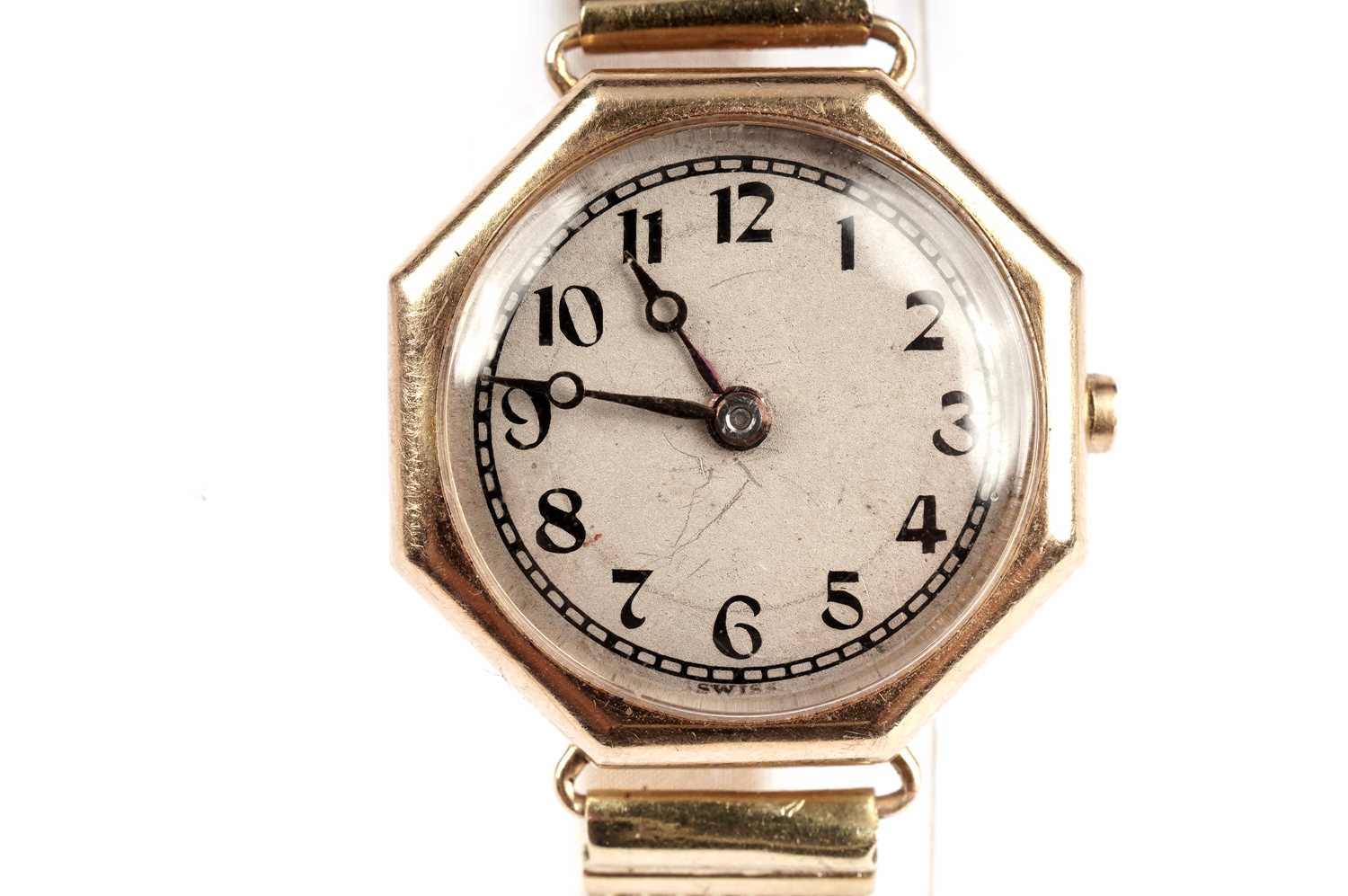 An early 20th Century yellow gold cocktail wristwatch - Image 5 of 5