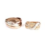 Two 9ct gold rings