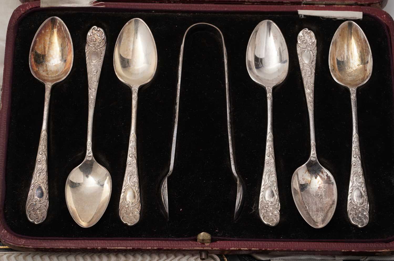 A set of six silver apostle spoons and two other cased sets of teaspoons - Image 7 of 7