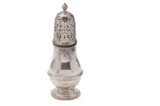 A George V silver sugar caster