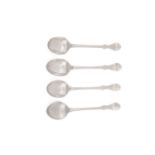 A set of four teaspoons by an unascribed maker, Forrest