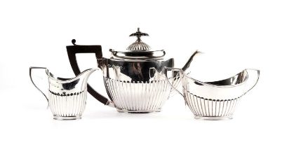 An Edwardian silver tea service, by Elkington & Co