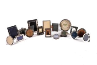 A selection of early 20th Century and later silver photo frames