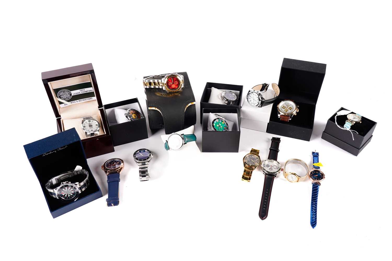 A collection of wristwatches