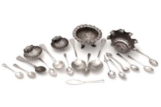 A selection of silver and plated wares