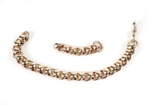 A 9ct yellow gold chain link bracelet