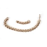 A 9ct yellow gold chain link bracelet