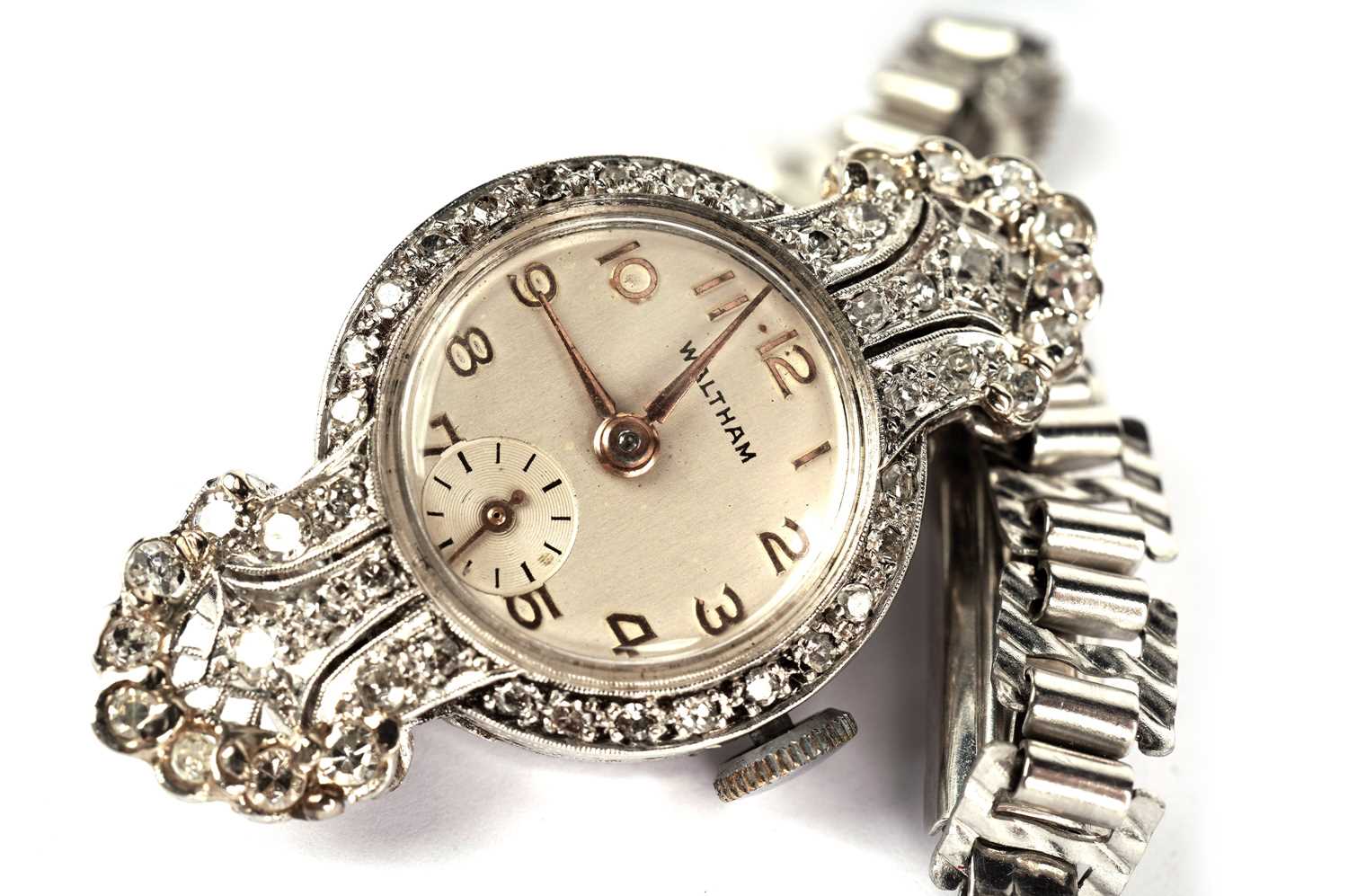 A Waltham diamond set cocktail watch - Image 3 of 4