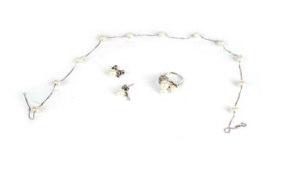 A selection of pearl jewellery