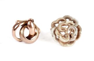 Two gold dress rings