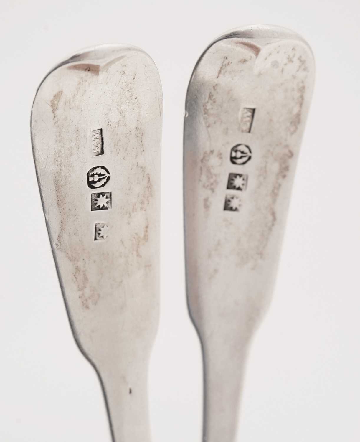 A pair of dessert spoons, possibly by Ewan Wilson - Image 6 of 6