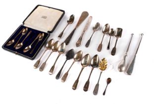 A selection of silver spoons