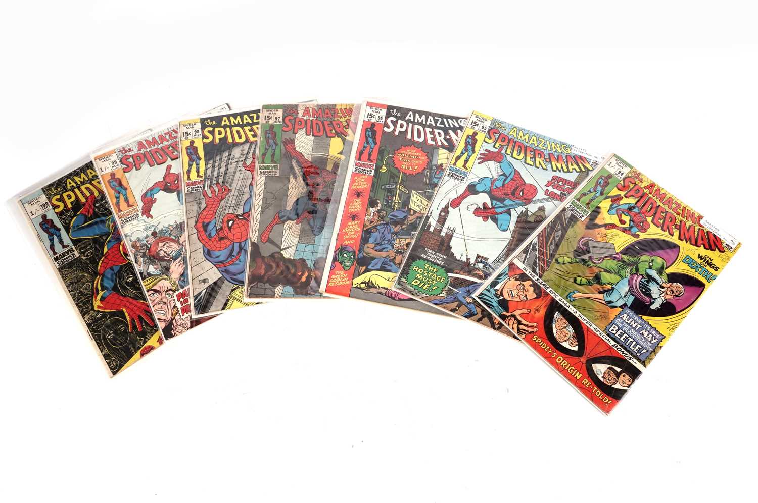 The Amazing Spider-Man No's. 94-100 by Marvel Comics