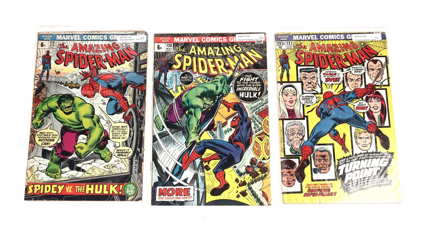 The Amazing Spider-Man No's. 119, 120 and 121 by Marvel Comics