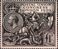 Great Britain, George V stamp