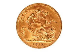 George V gold sovereign, 1912