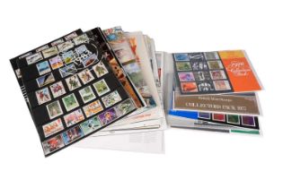 A collection of Royal Mail and British mint stamps annual collectors packs