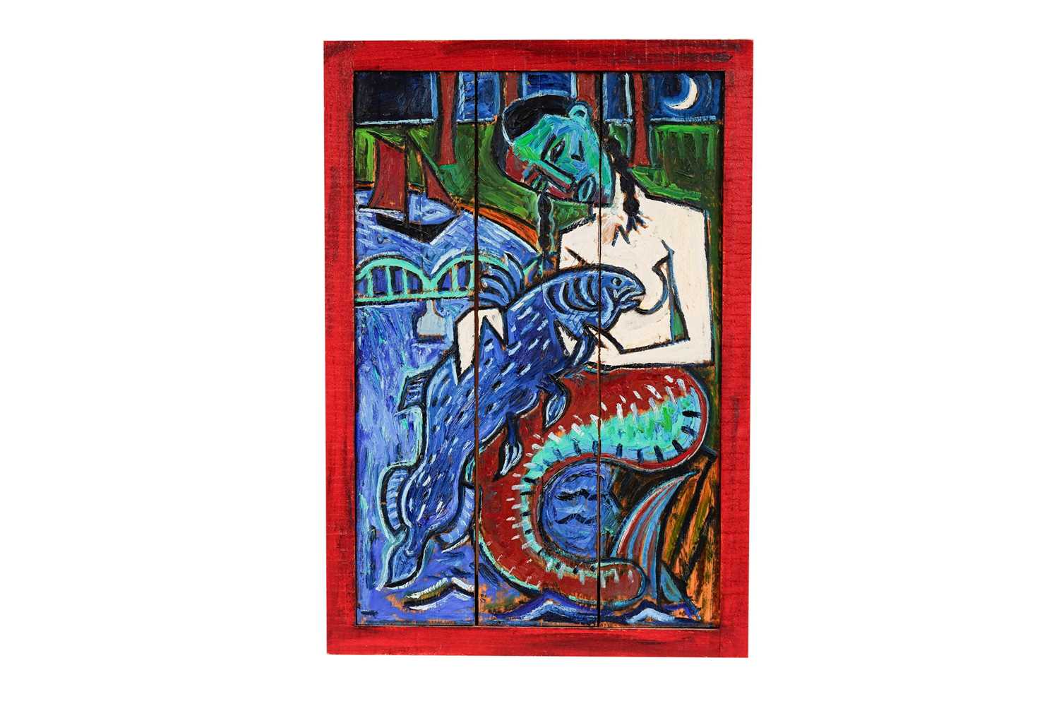 Billy Childish - Mermaid | oil