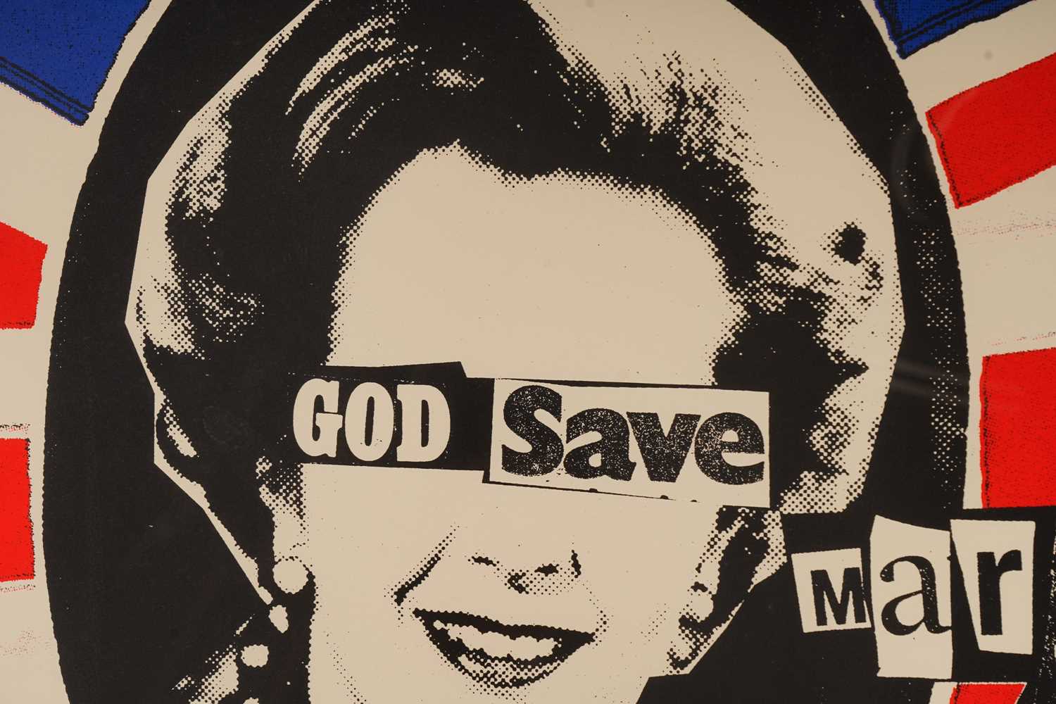 Billy Childish and Jamie Reid - God Save Margaret Thatcher | limited edition screenprint - Bild 3 aus 5