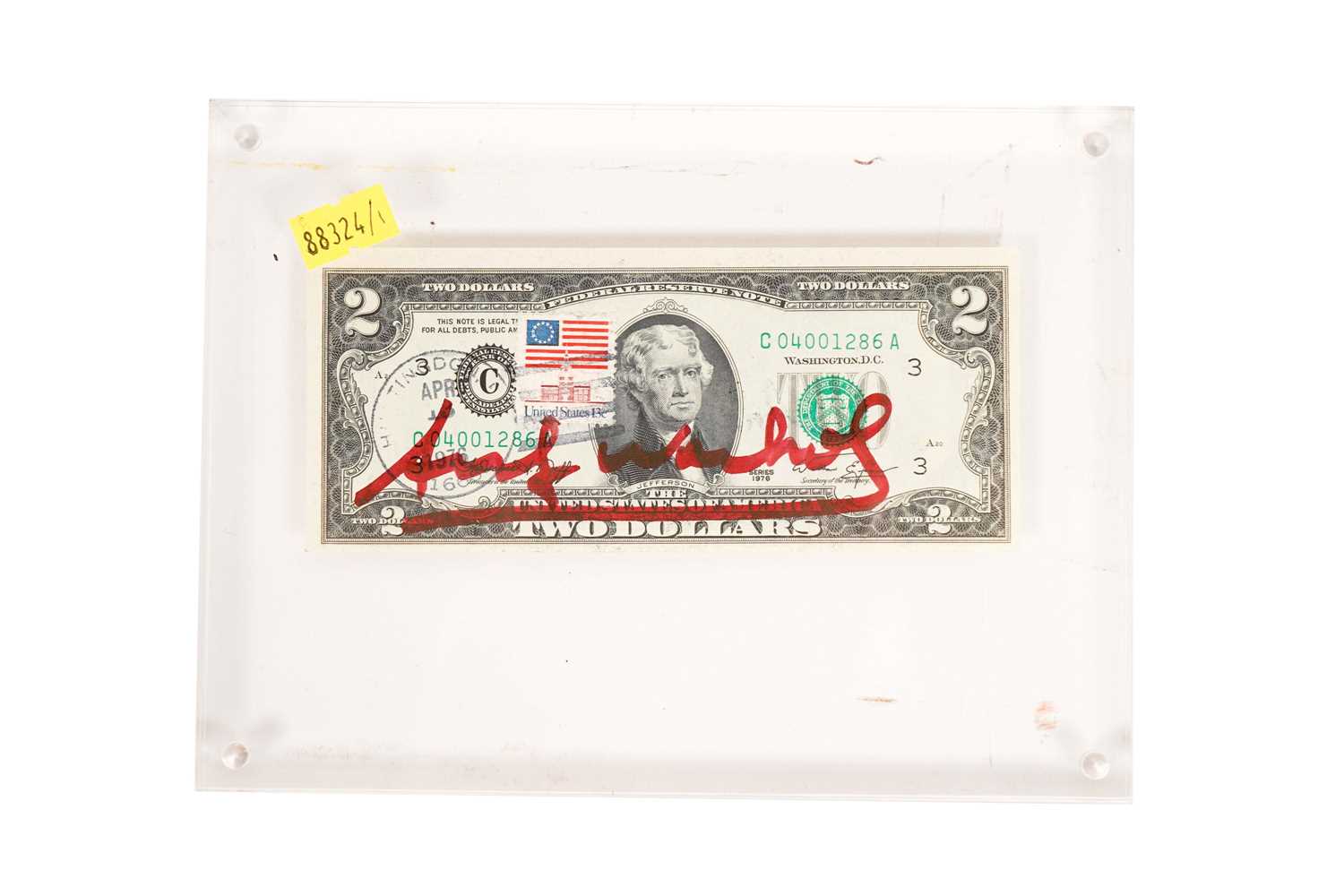 Andy Warhol - Signed Two Dollar Bill