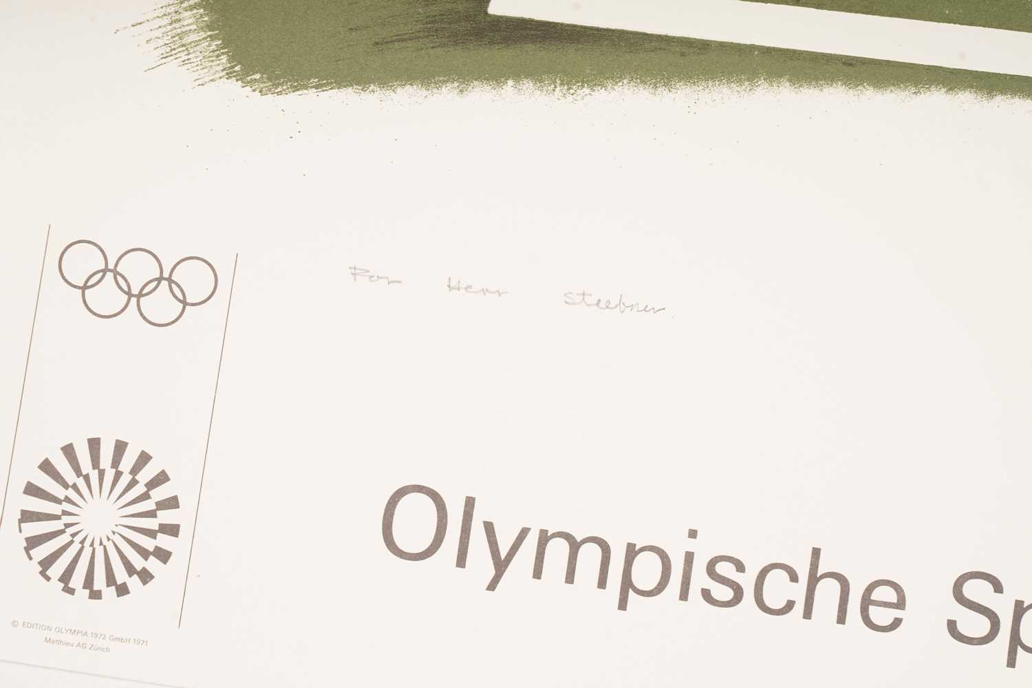Peter Philips - Olympic Games Munich 1972 poster | signed artist's proof serigraph - Image 3 of 4