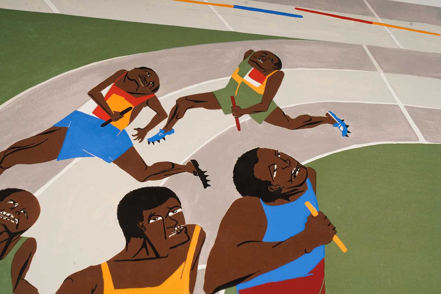 Jacob Lawrence - Olympic Games Munich 1972 poster | signed serigraph - Image 2 of 3