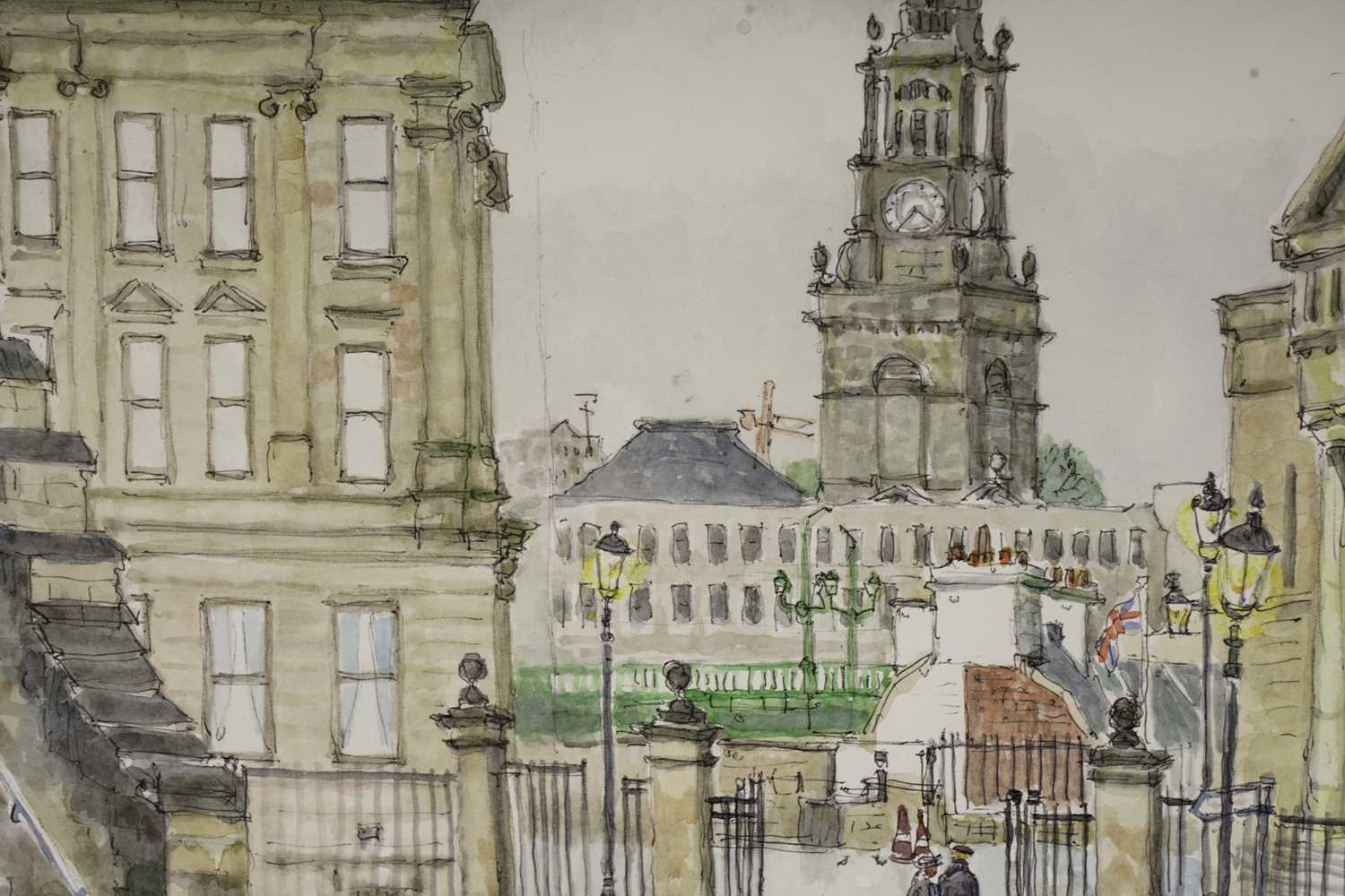 Charles Herbert "Charlie" Rogers - Castle, Moot Hall & All Saints, Newcastle | watercolour - Bild 4 aus 6