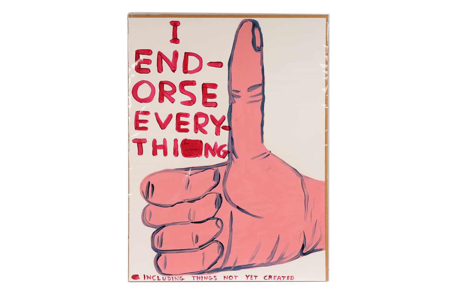 David Shrigley OBE - I Endorse Everything | limited edition screen print
