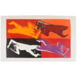 John Egerton Christmas Piper CH - Eye and Camera - Flame Four | limited edition silkscreen