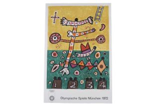 Alan Davie - Olympic Games Munich 1972 poster | signed lithograph on wove paper