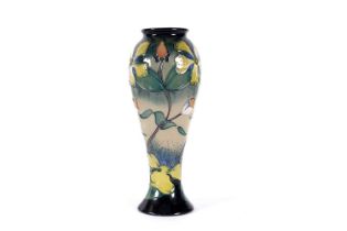 Moorcroft Hypericum pattern vase.