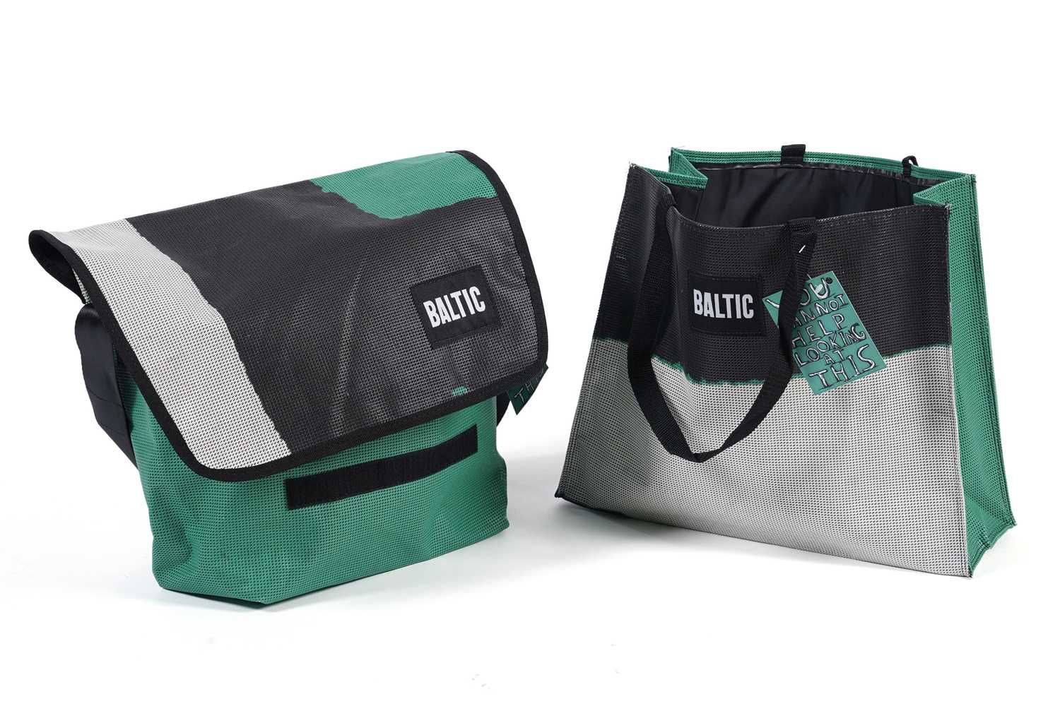 After David Shrigley - YOU CANNOT HELP LOOKING AT THIS | two limited edition BALTIC bags