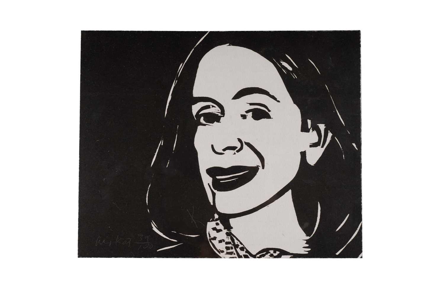 Alex Katz - Dark Eyes | limited edition woodcut