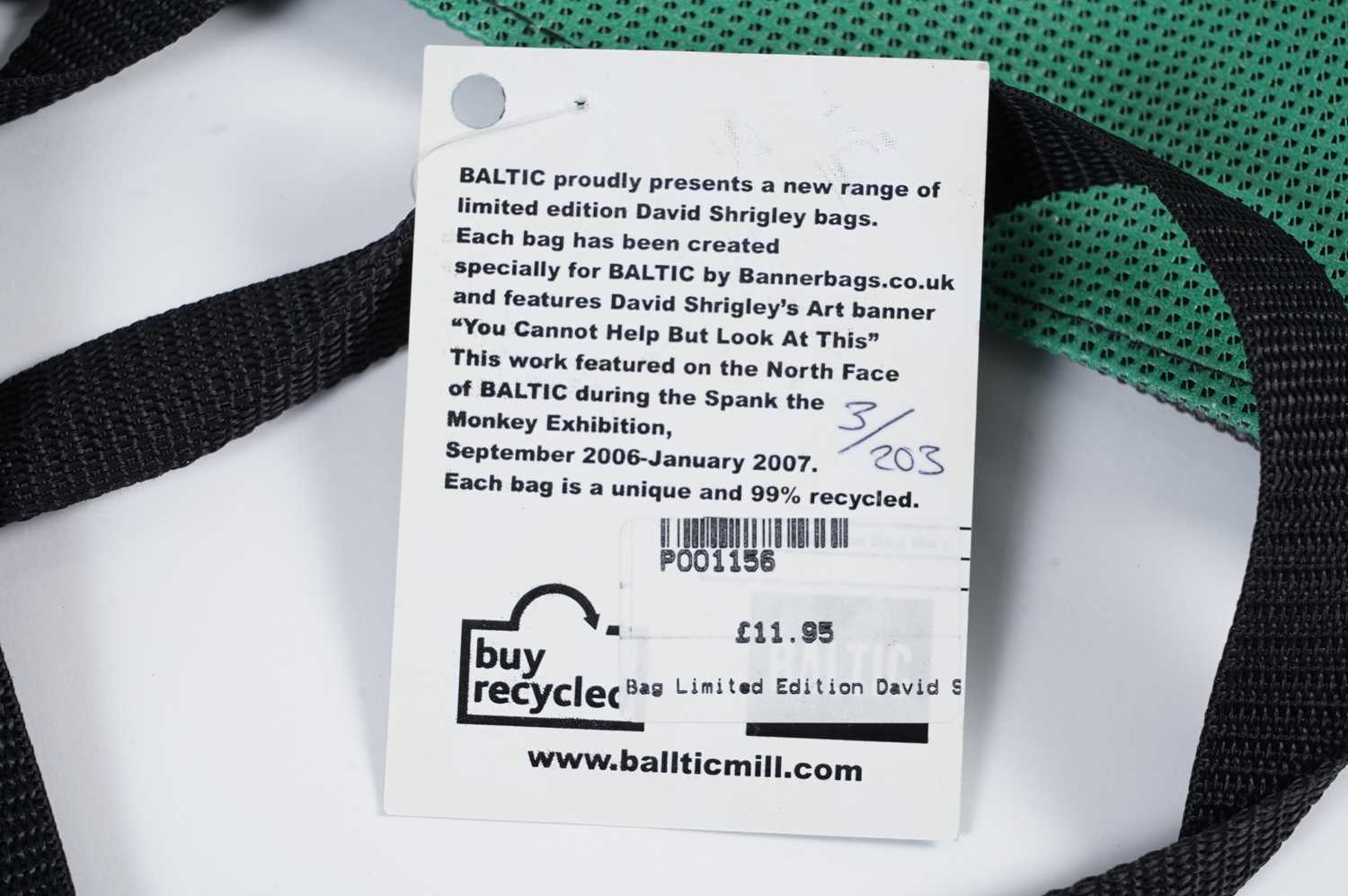 After David Shrigley - YOU CANNOT HELP LOOKING AT THIS | two limited edition BALTIC bags - Image 6 of 10
