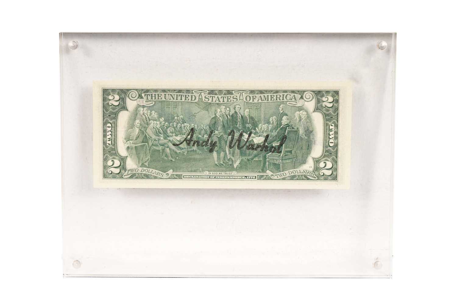 Andy Warhol - Signed Two Dollar Bill - Image 2 of 3