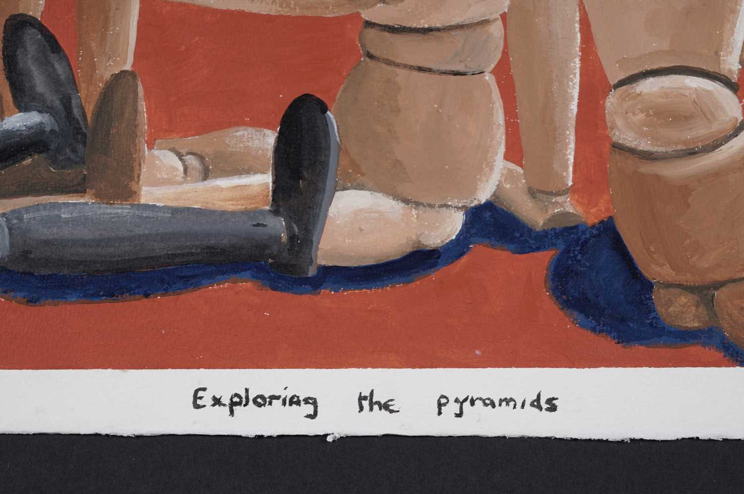 Derek Carruthers - Exploring the Pyramids | gouache on paper - Image 2 of 5